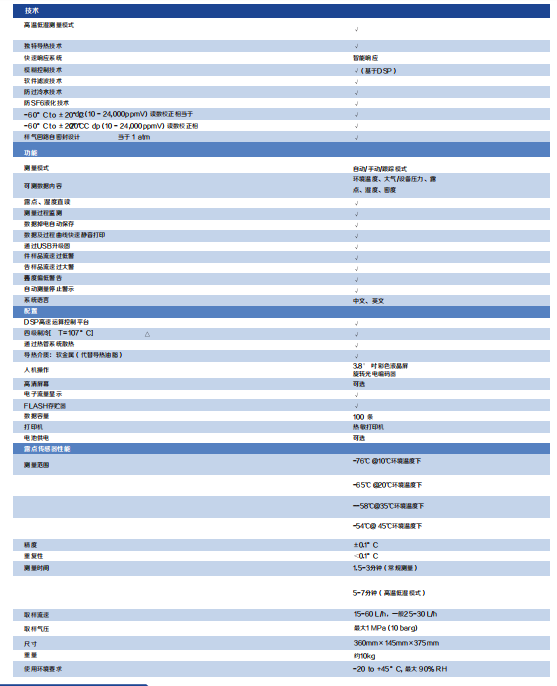 Grampus Dp-1便攜露點儀技術參數 Grampus Dp-1便攜露點儀技術參數